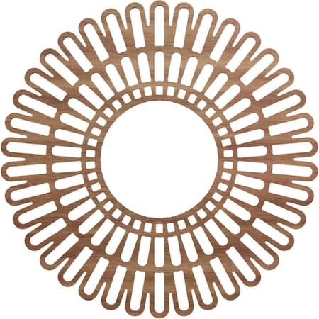 Ekena Millwork Cornelius Wood Fretwork Pierced Ceiling Medallion, Walnut, 22"OD x 8 1/8"ID x 1/4"T CMWP22X0250CRWA